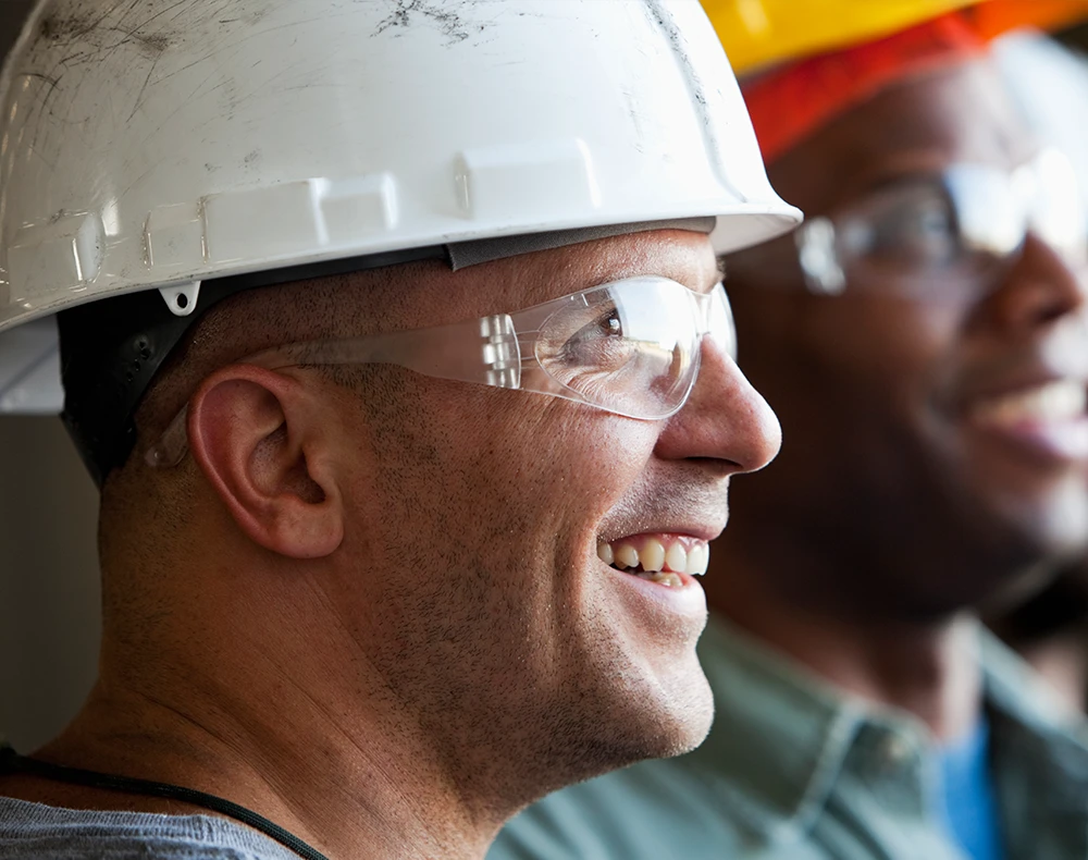 construction workers on site